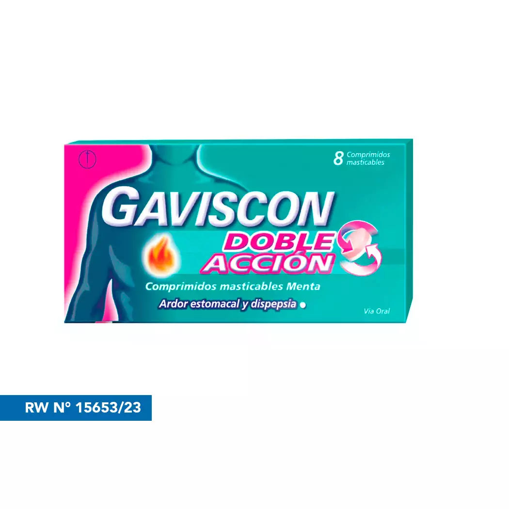 Gaviscon Doble Acción x 8 Comprimidos
