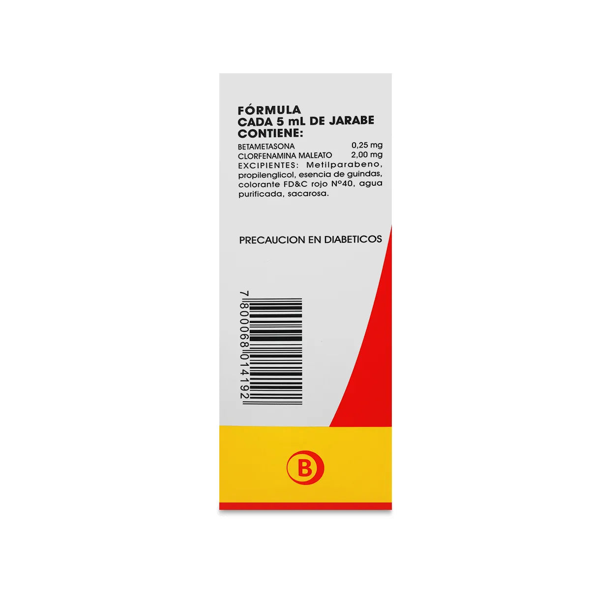 Prodel B Clorfenamina 2.0 MG / Betametasona 0.25 MG 120 ML