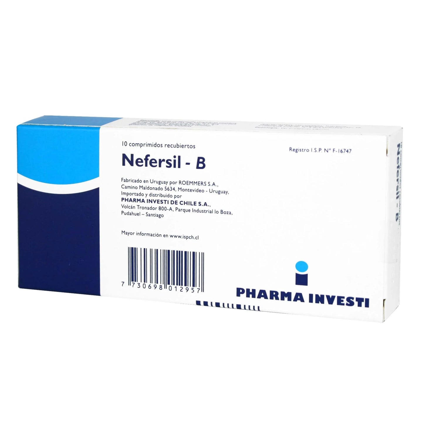 Nefersil-B Clonixinato de Lisina / Vitamina B1/B6/B12 10 Comprimidos Recubiertos