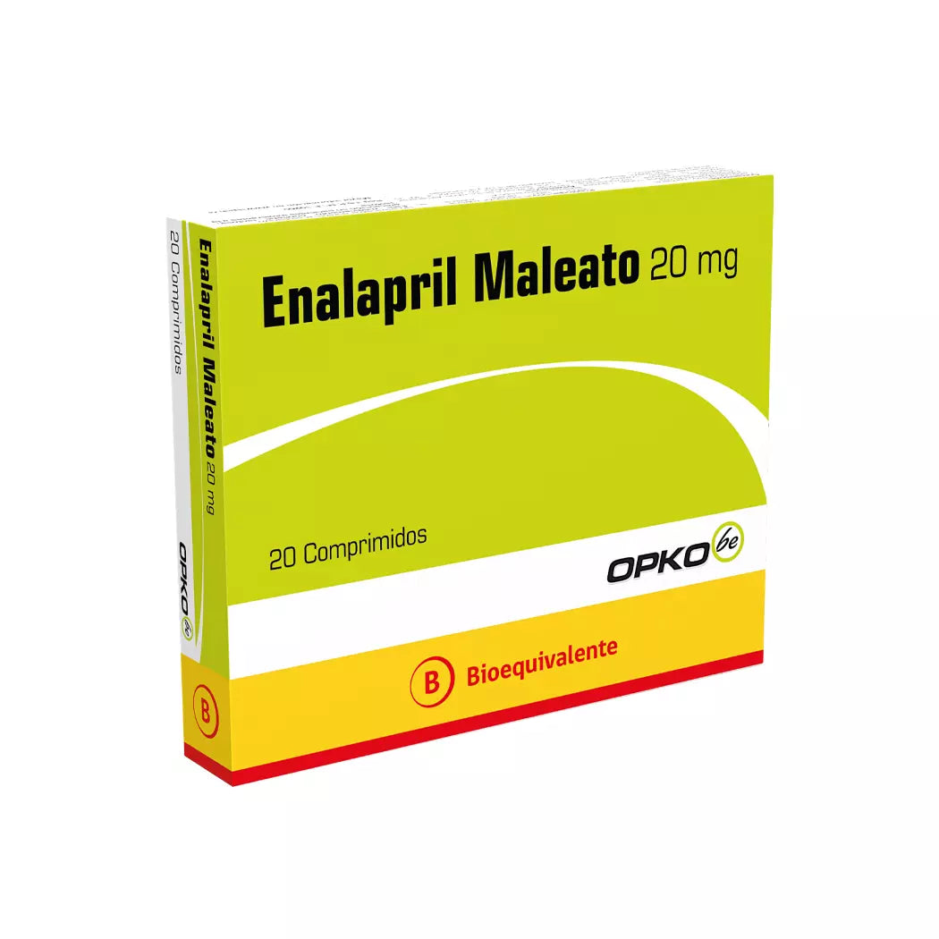 Enalapril Maleato 20 MG x 20 Comprimidos Opko