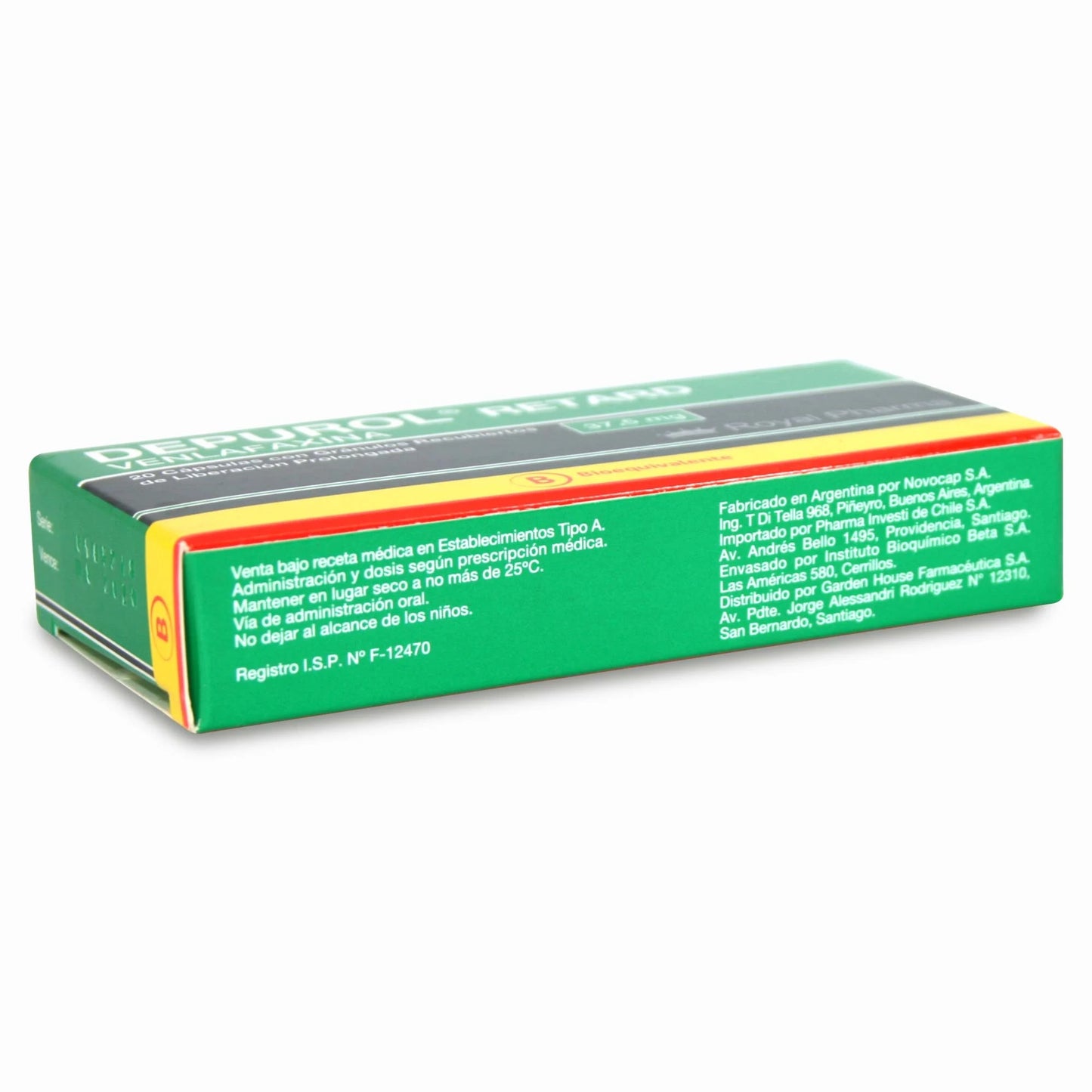 Depurol Venlafaxina 37.5 MG 30 Cápsulas