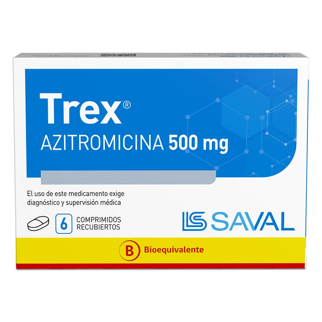 Trex Azitromicina 500 MG x 6 Comprimidos