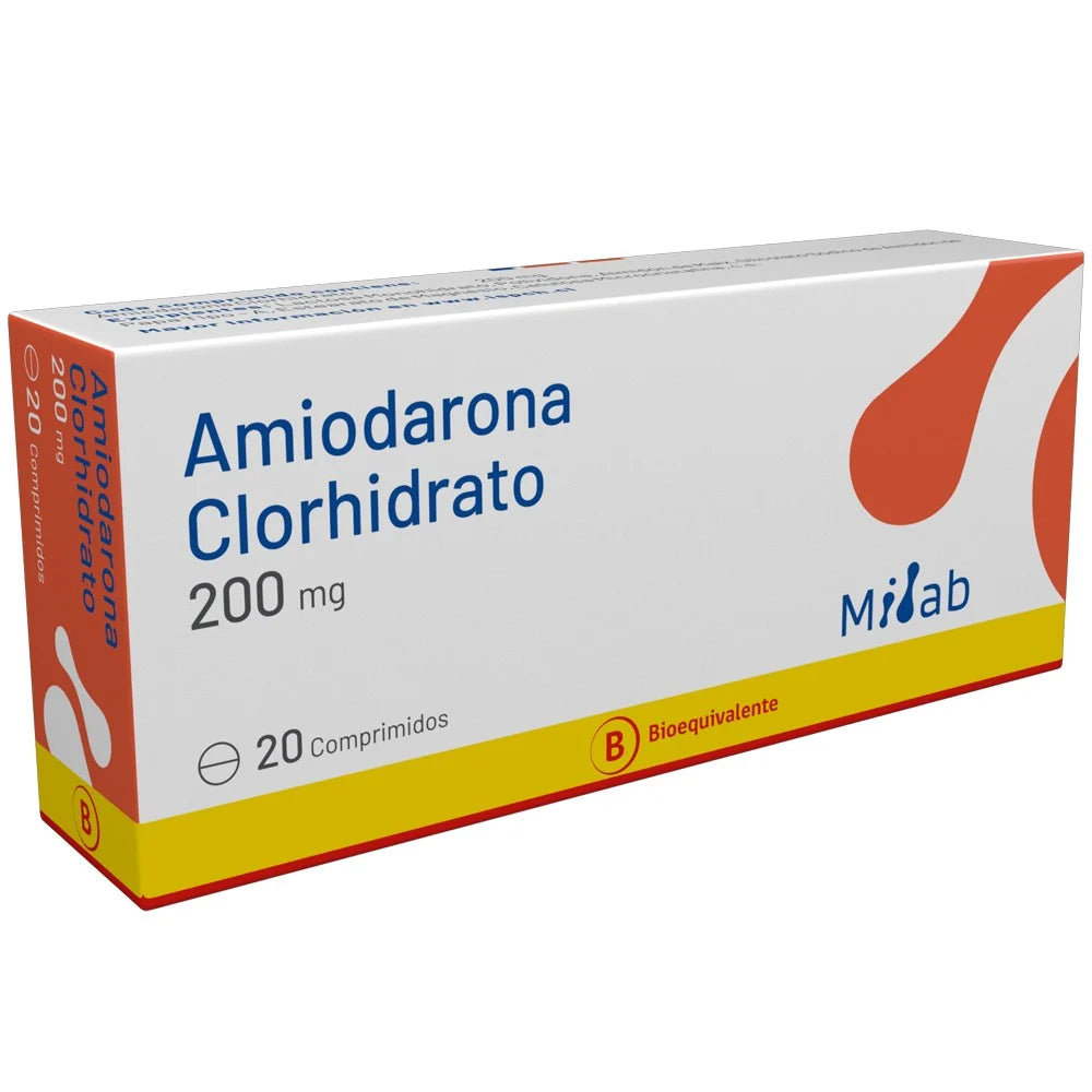 Amiodarona Clorhidrato 200 MG x 20 Comprimidos
