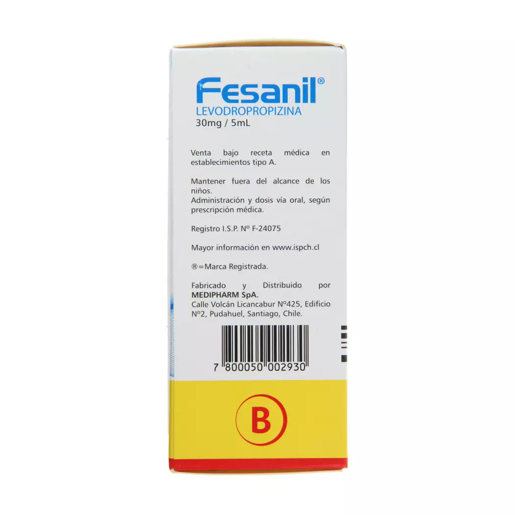 Fesanil Levodropropizina 30 MG / 5 ML 120 ML