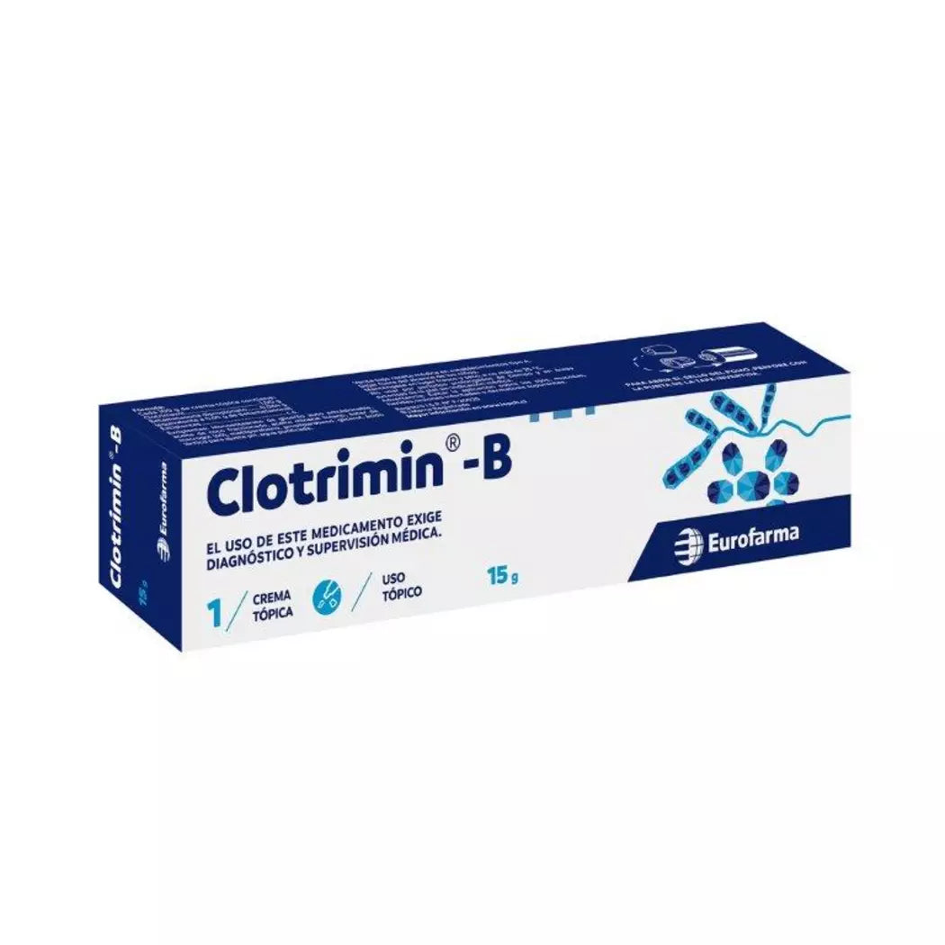 Clotrimin B Clotrimazol / Betametasona Crema Tópica 15g