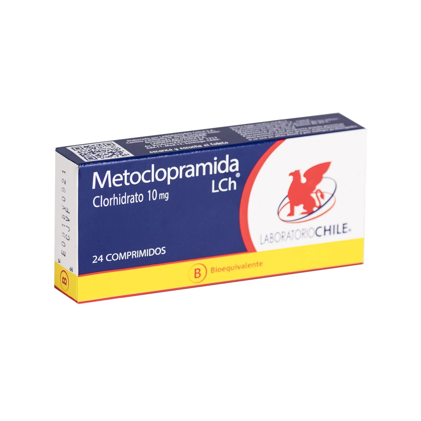 Metoclopramida Clorhidrato 10 MG x 24 Comprimidos Lab Chile