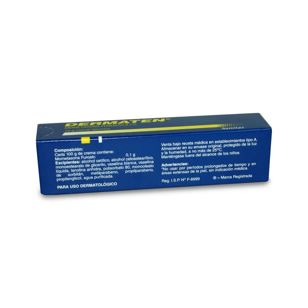 Dermaten Mometasona Furoato 0,1% Crema Tópica 15 G