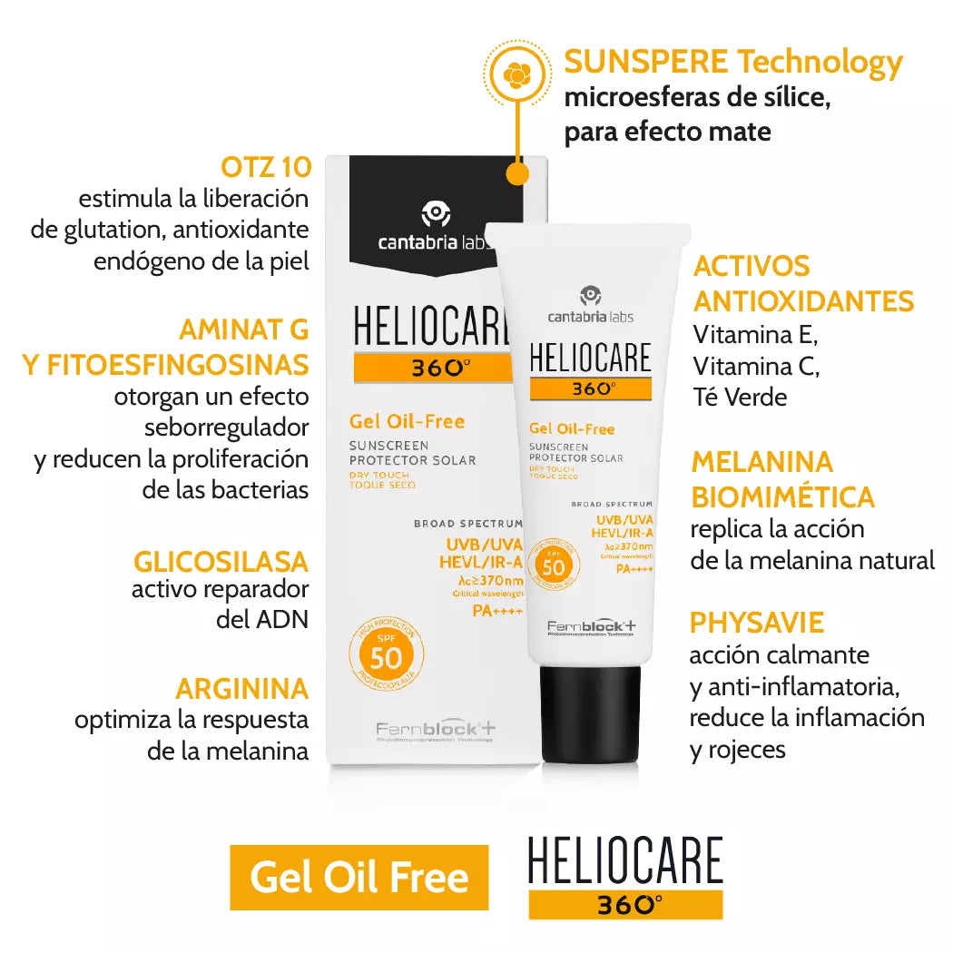 Heliocare Gel Oil-Free Protector Solar 50+ 50ML