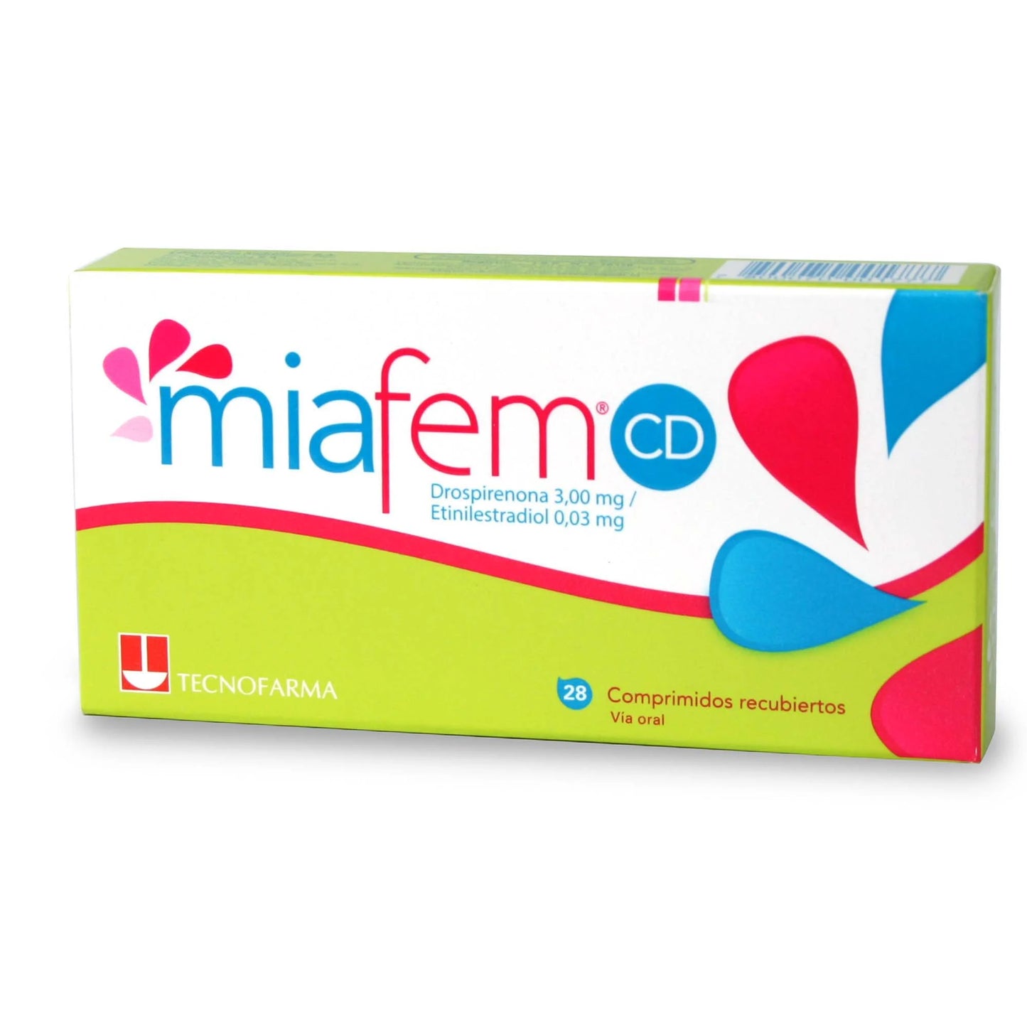 Miafem CD Drospirenona 3 / Etinil 0.03 x 28 Comprimidos