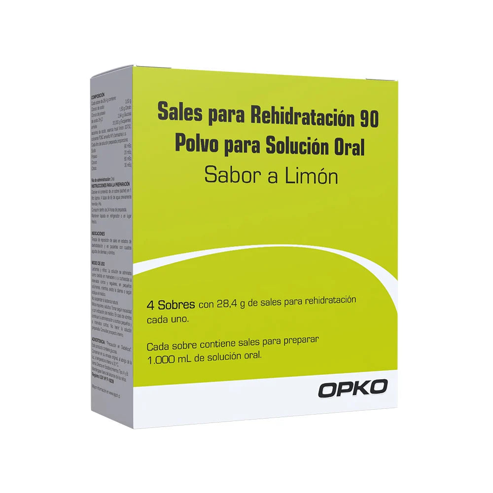 Sales de Rehidratación 90 4 Sobres