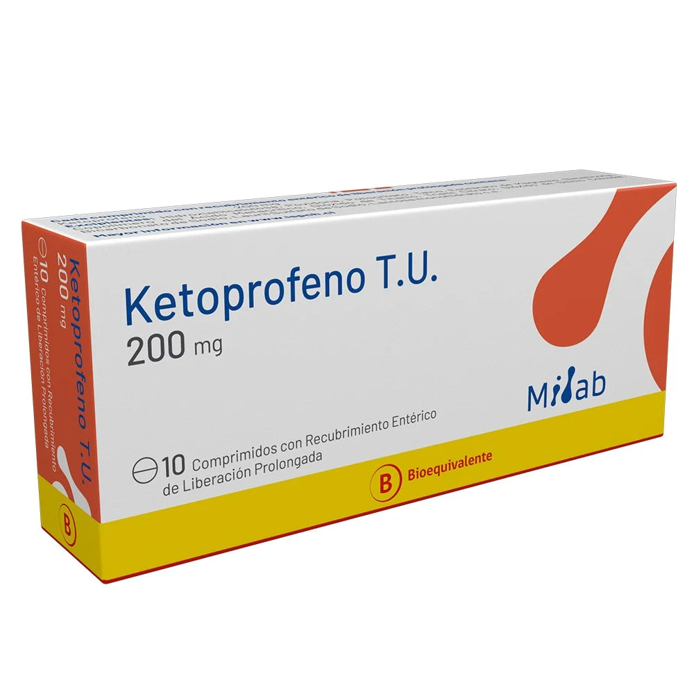 Ketoprofeno T.U 200 MG x 10 Comprimidos Mintlab