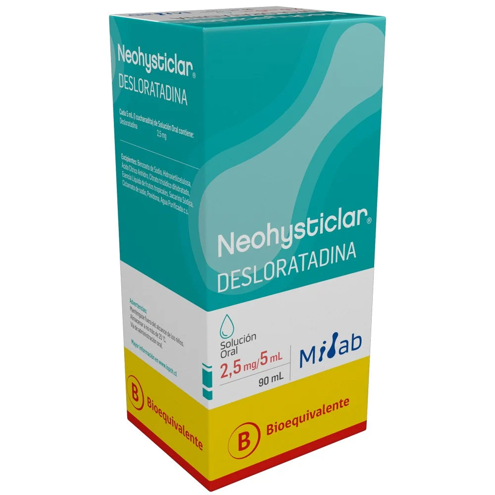 Neohysticlar Desloratadina 2.5 MG / 5 ML Solución Oral 90 ML