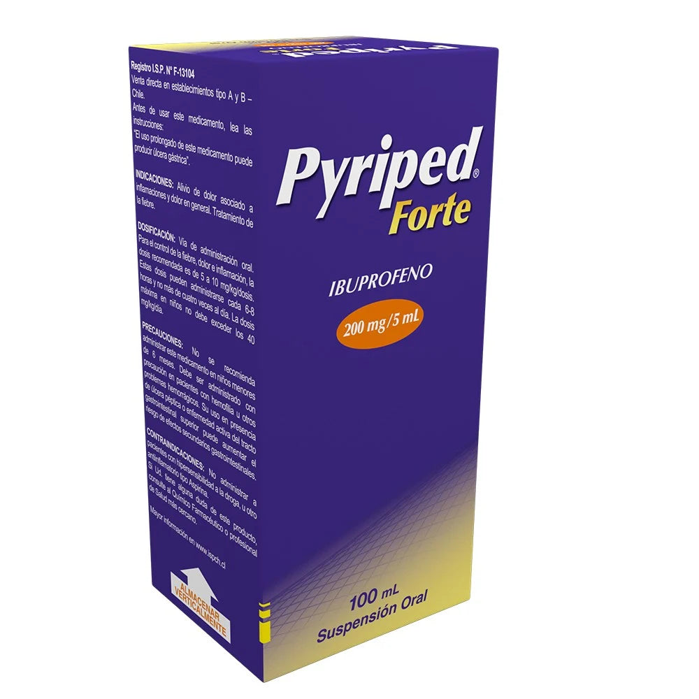 Pyriped Forte Ibuprofeno 200 MG / 5 ML 100 ML