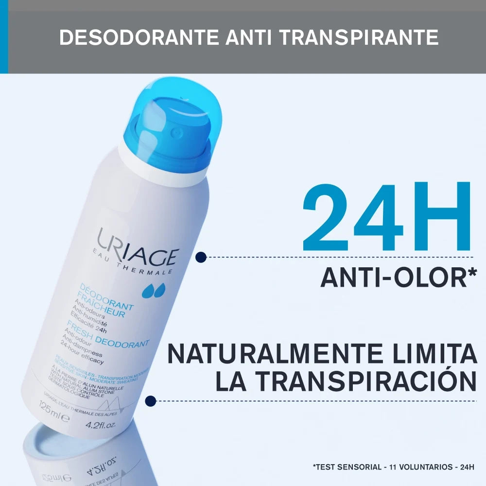 Desodorante Uriage Fresh Sudoración Moderada 125ml