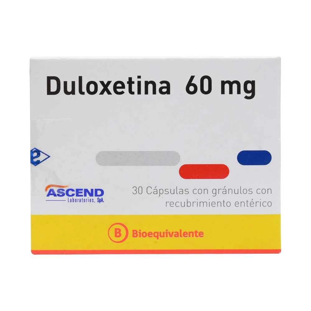 Duloxetina 60 MG x 30 Cápsulas Ascend