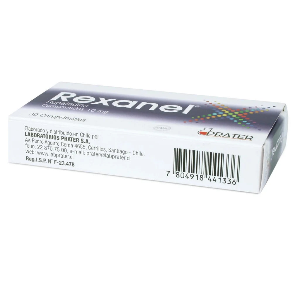 Rexanel Rupatadina 10 MG x 30 Comprimidos