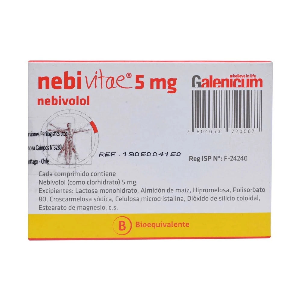 Nebivitae Nebivolol 5 MG x 28 Comprimidos