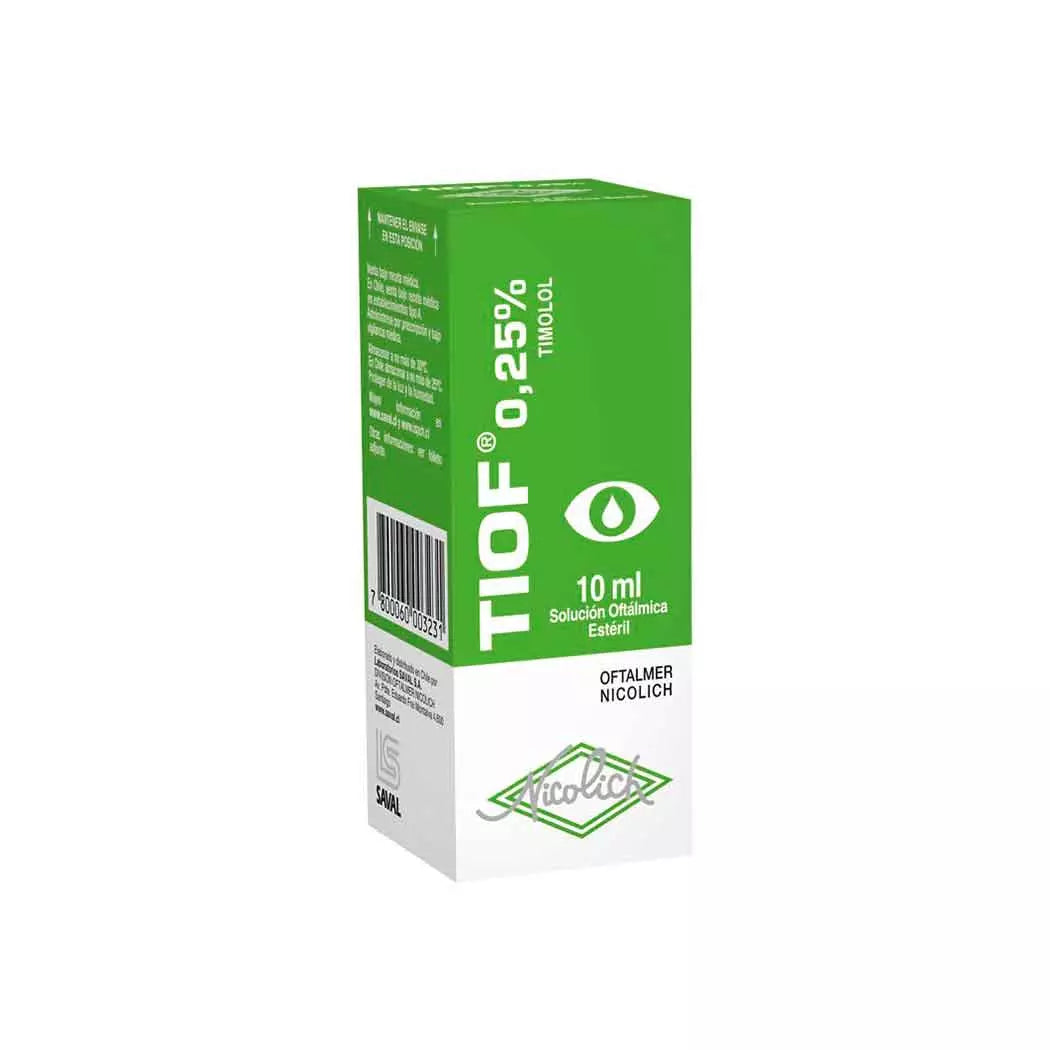 Tiof Timolol 0.25% 10 ML