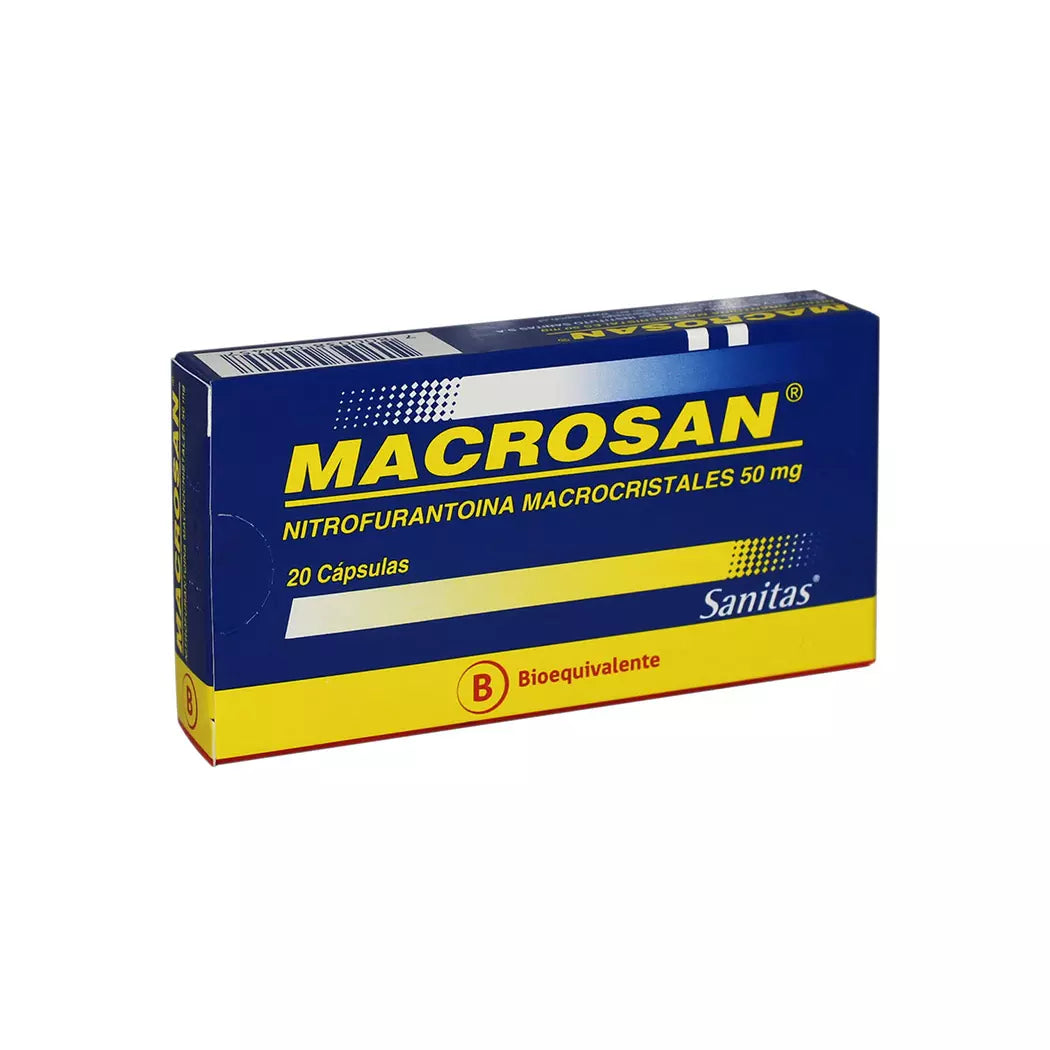 Macrosan Nitrofurantoína 50 MG x 20 Cápsulas