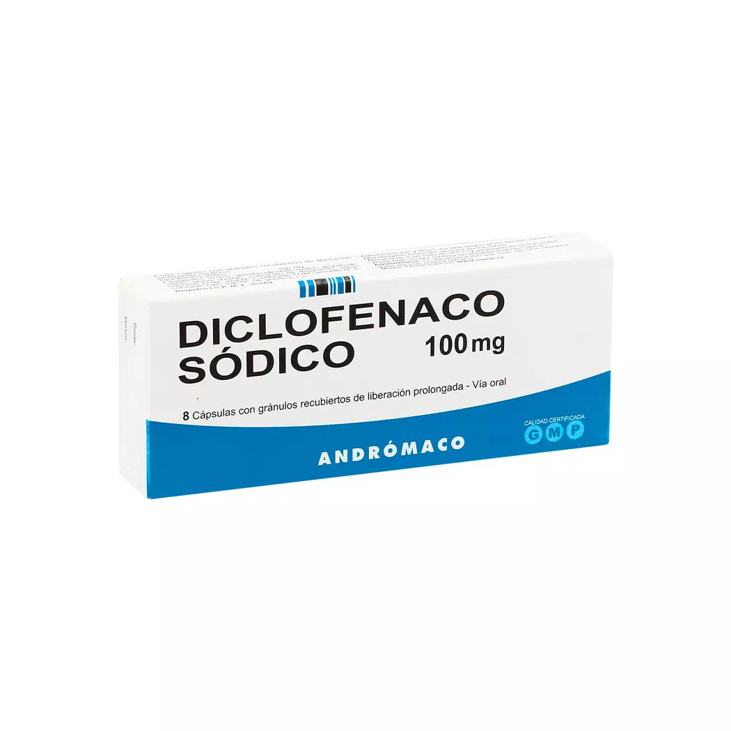 Diclofenaco 100 MG x 8 Cápsulas Andromaco
