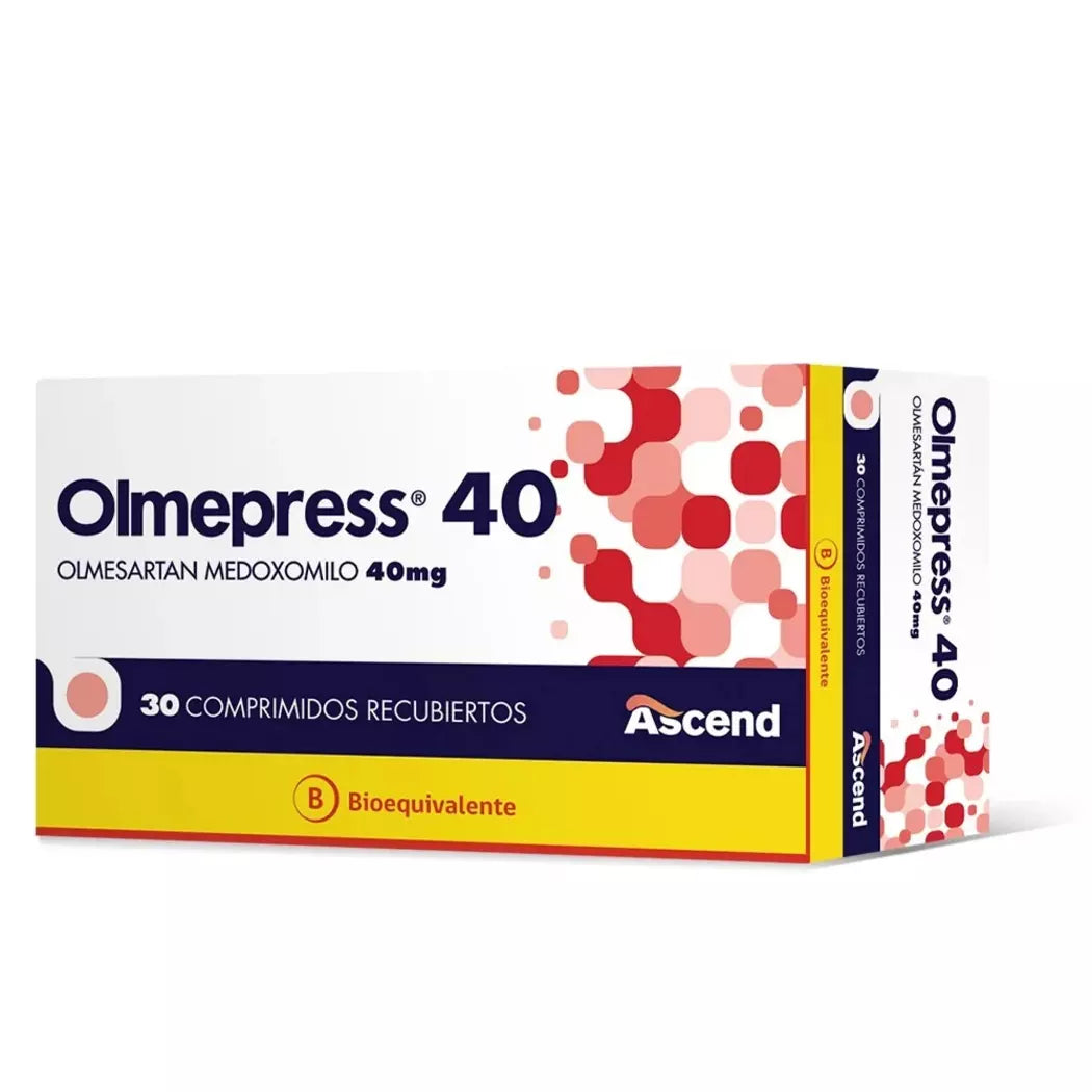 Olmepress Olmesartan 40 MG x 30 Comprimidos Recubiertos
