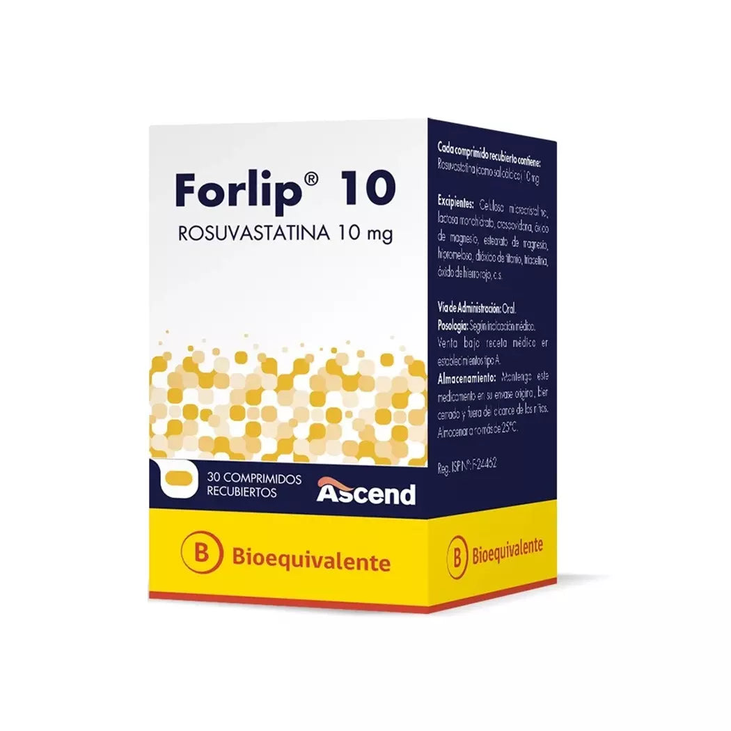 Forlip Rosuvastatina 10 MG x 30 Comprimidos