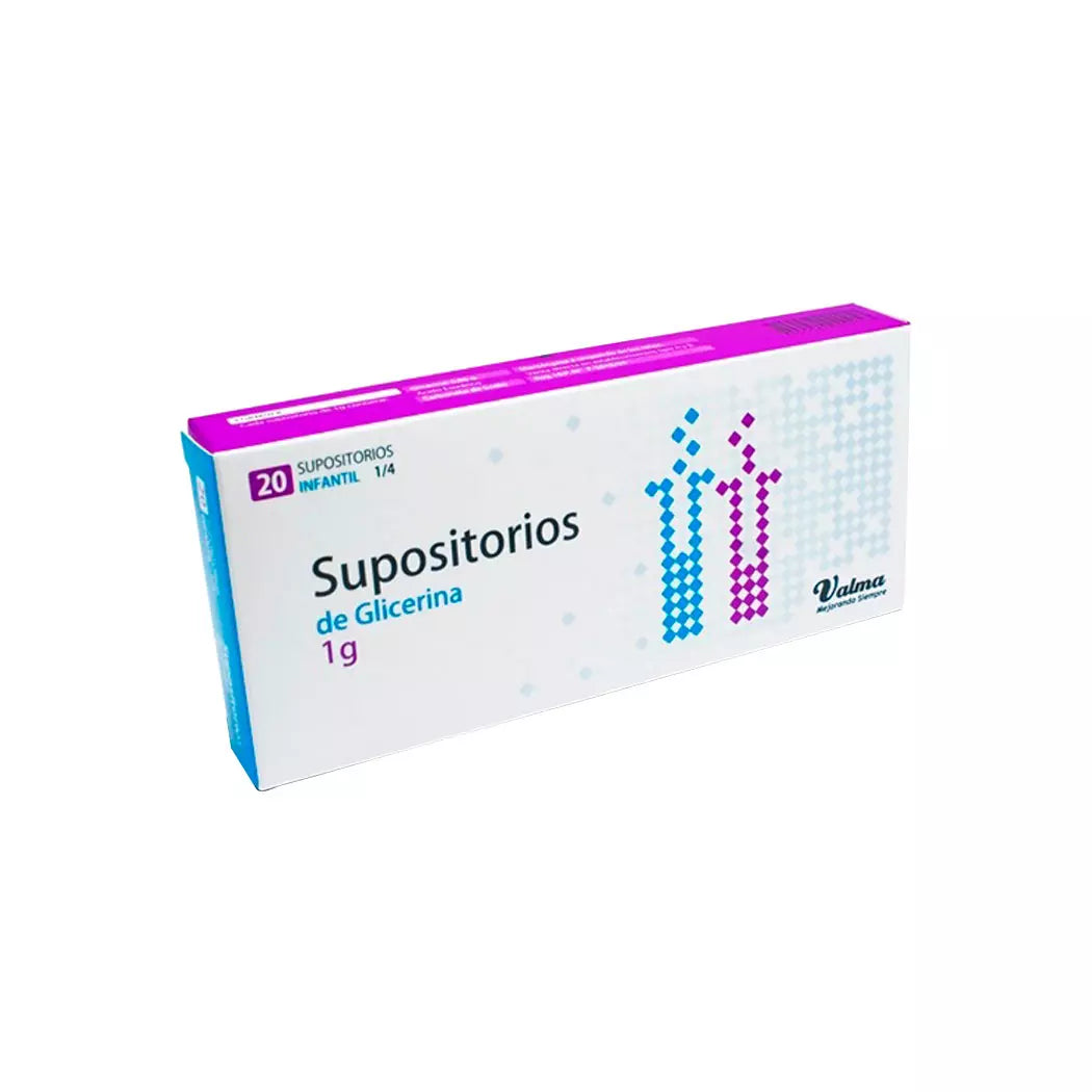 Supositorio Glicerina Infantil 1/4 1 G x 20 Unidades