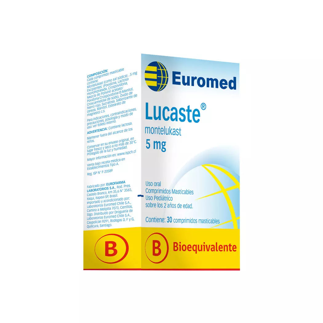 Lucaste Montelukast 5 MG x 30 Comprimidos