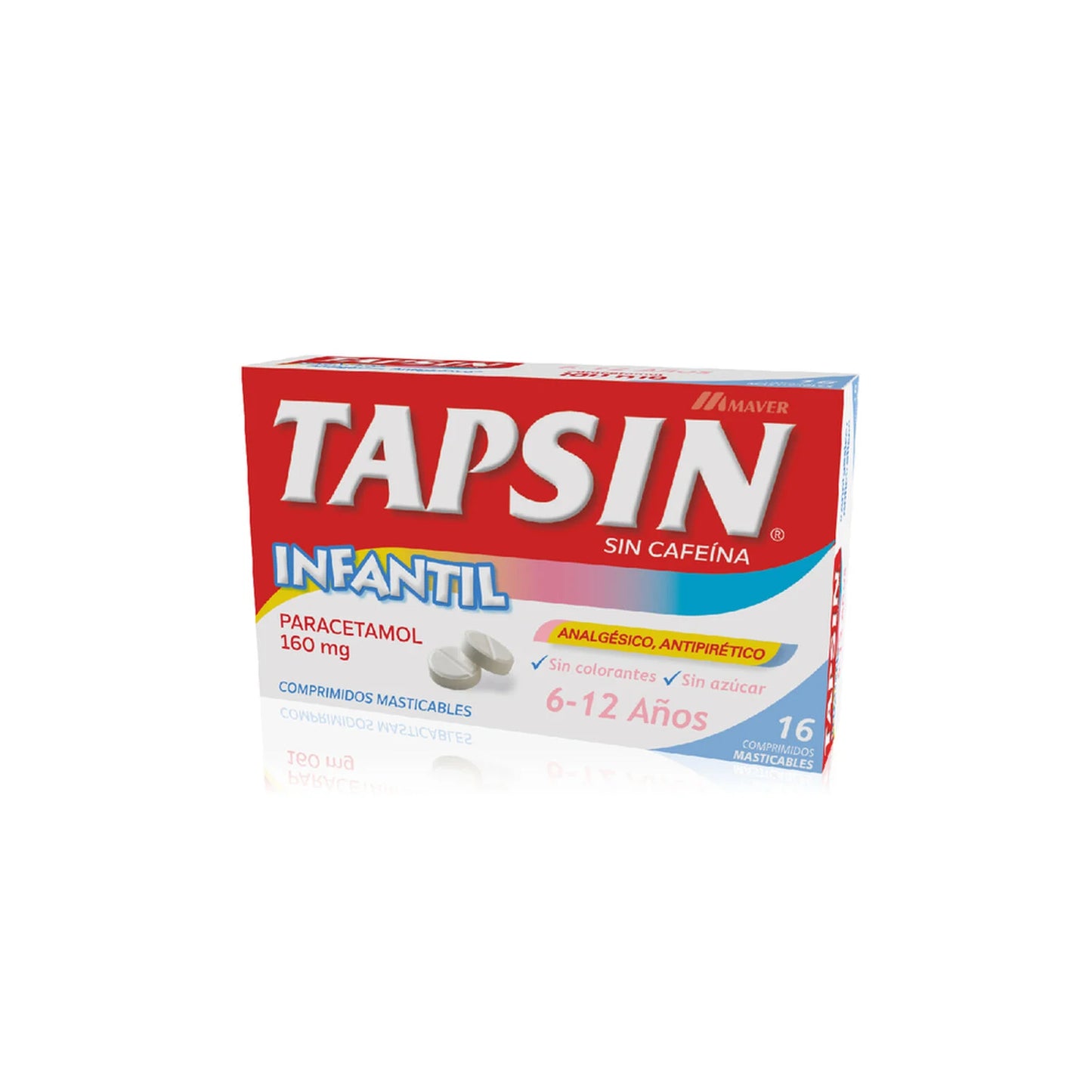 Tapsin Paracetamol 160 MG x 16 Comprimidos Masticables