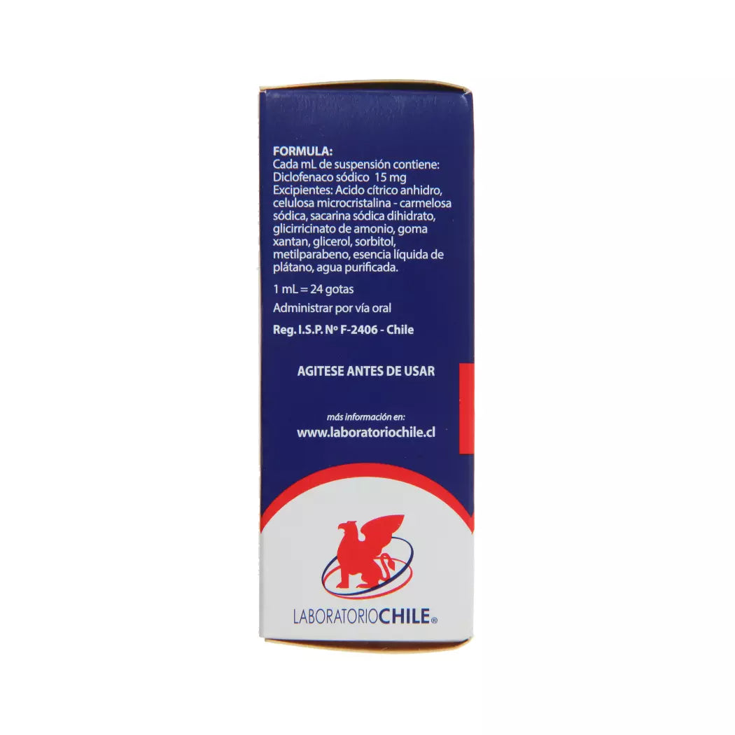 Diclofenaco Sódico 1.5% MG Oral Gotas 20 ML
