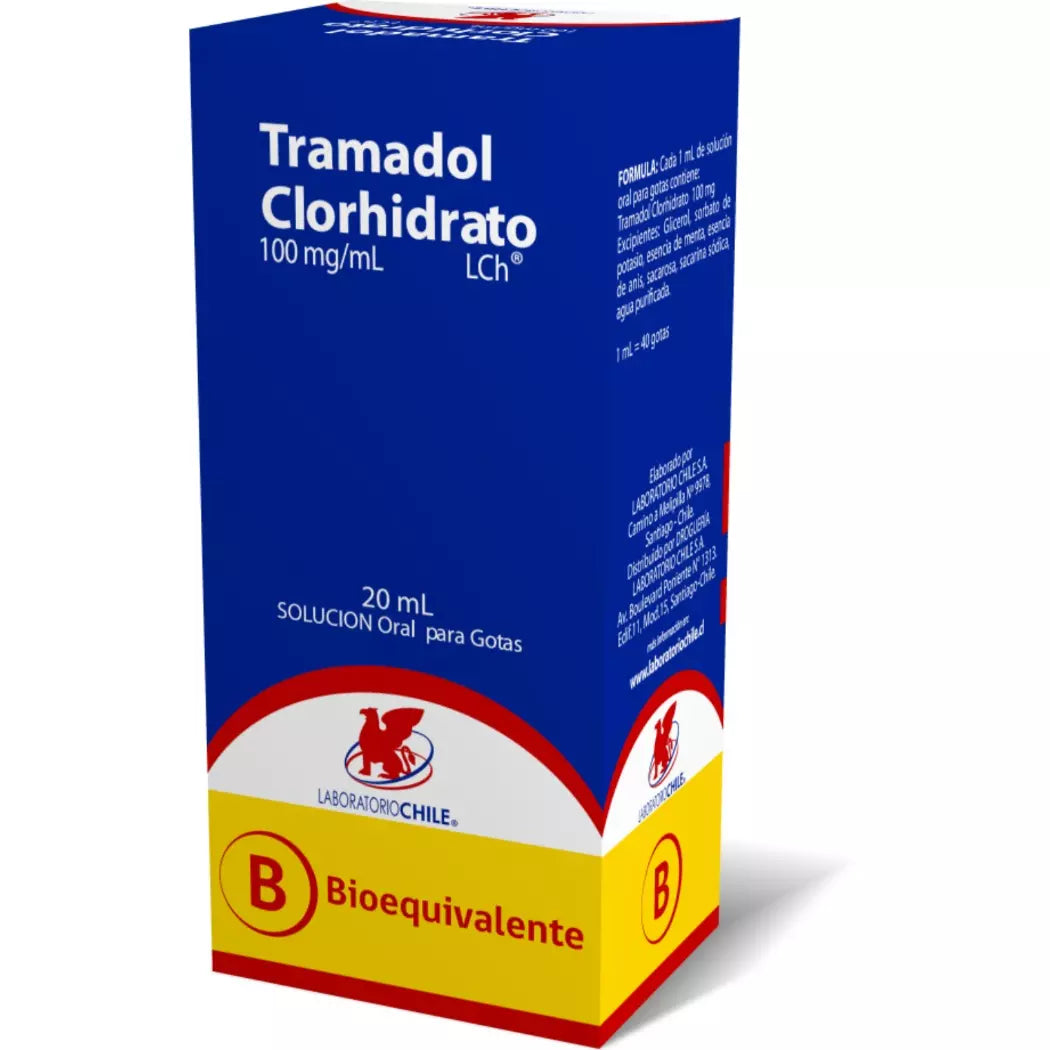 Tramadol Clorhidrato Gotas 100 MG / ML 20 ML Chile
