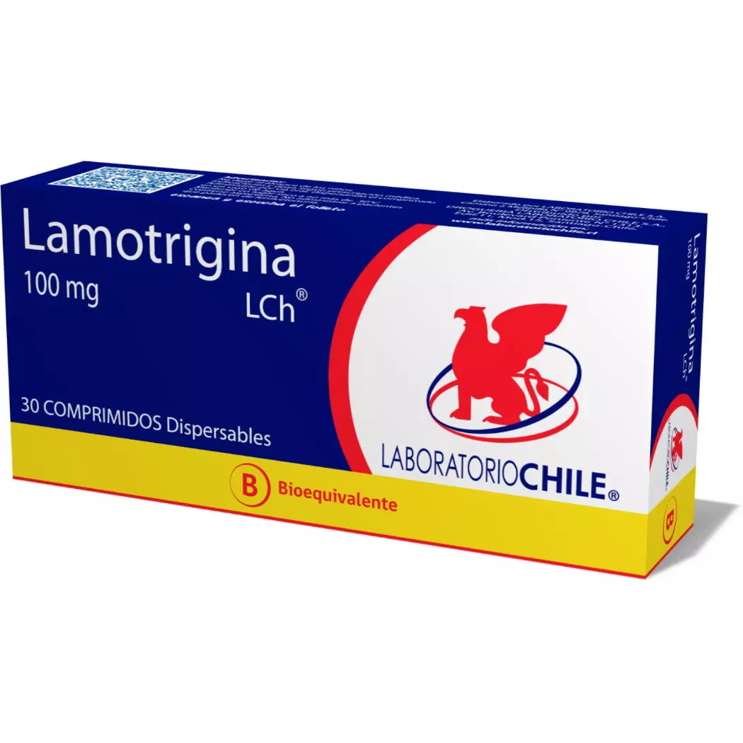 Lamotrigina 100 MG x 30 Comprimidos Laboratorio de Chile
