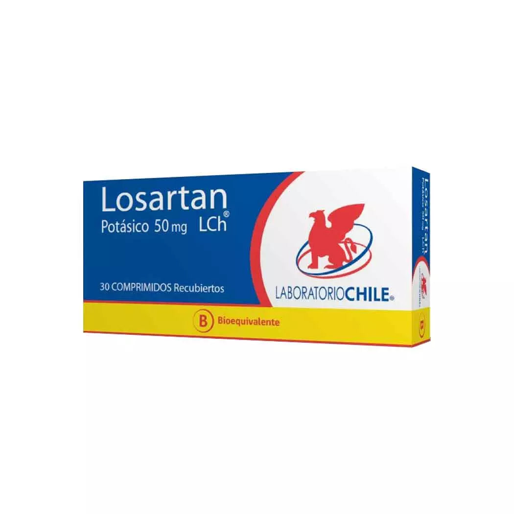 Losartan Potásico 50 MG x 30 Comprimidos Laboratorio de Chile