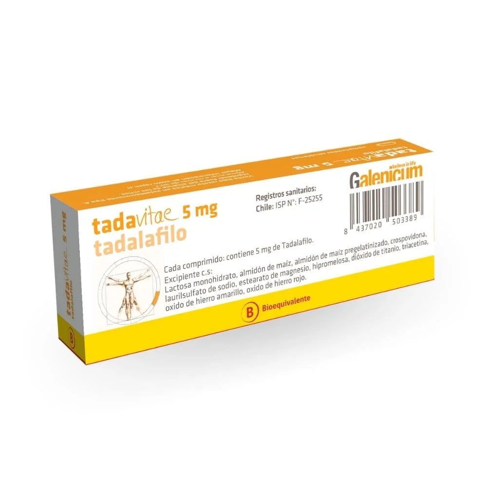 Tadavitae Tadalafilo 5 MG x 28 Comprimidos