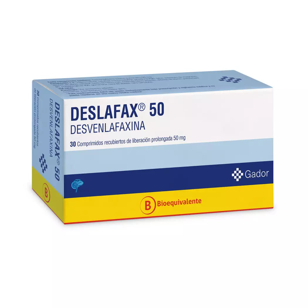 Deslafax 50 Desvenlafaxina 50 MG x 30 Comprimidos