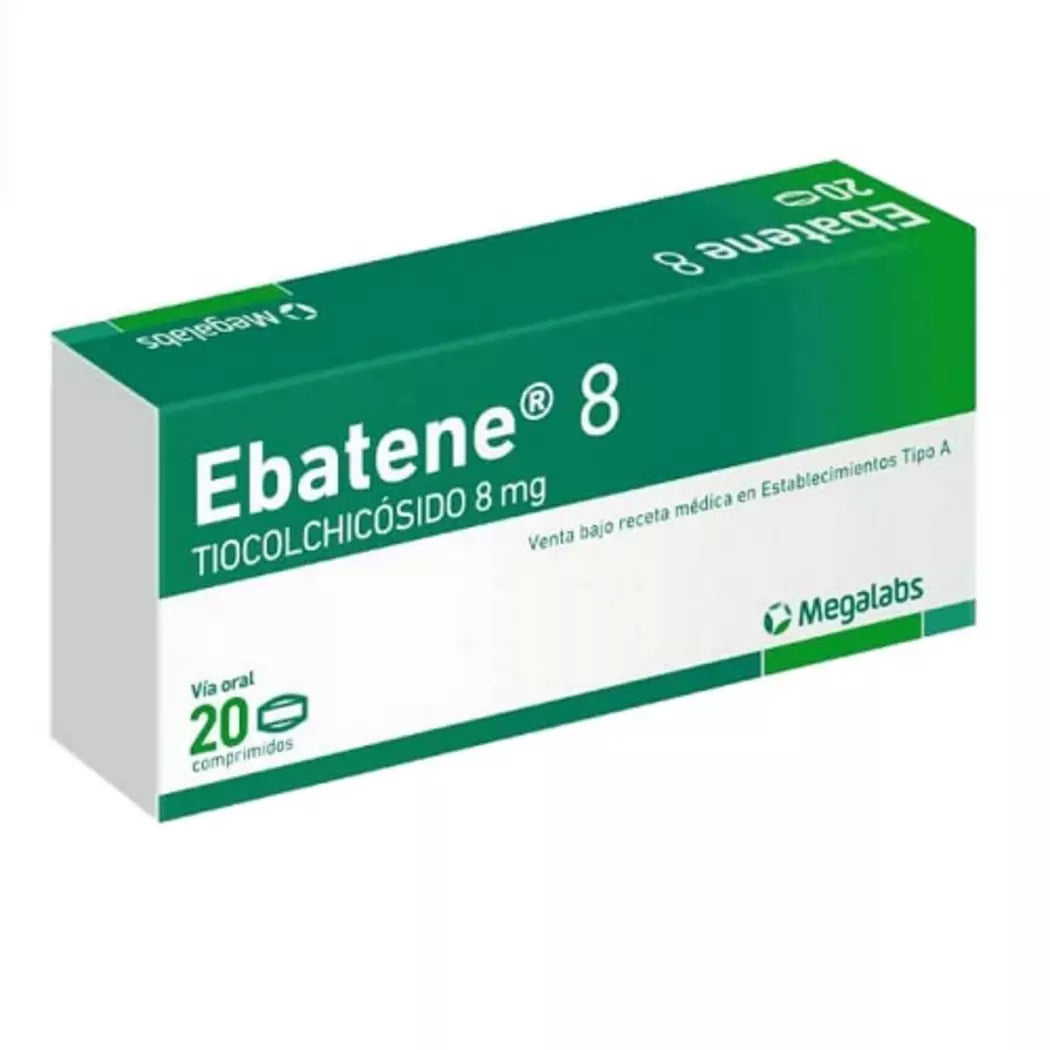 Ebatane Tiocolchicosido 8 MG x 20 Comprimidos
