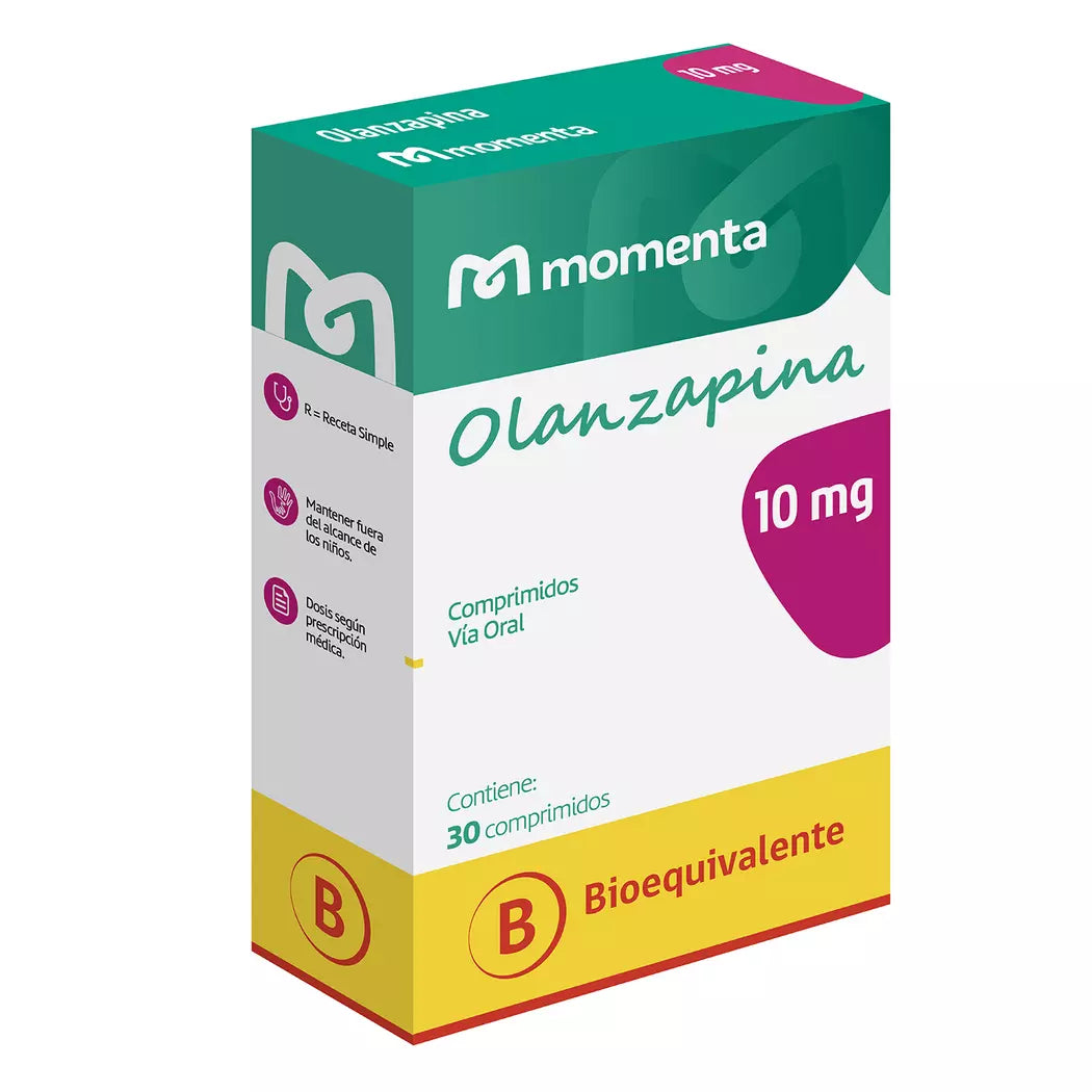 Olanzapina Momenta 10 MG x 30 Comprimidos