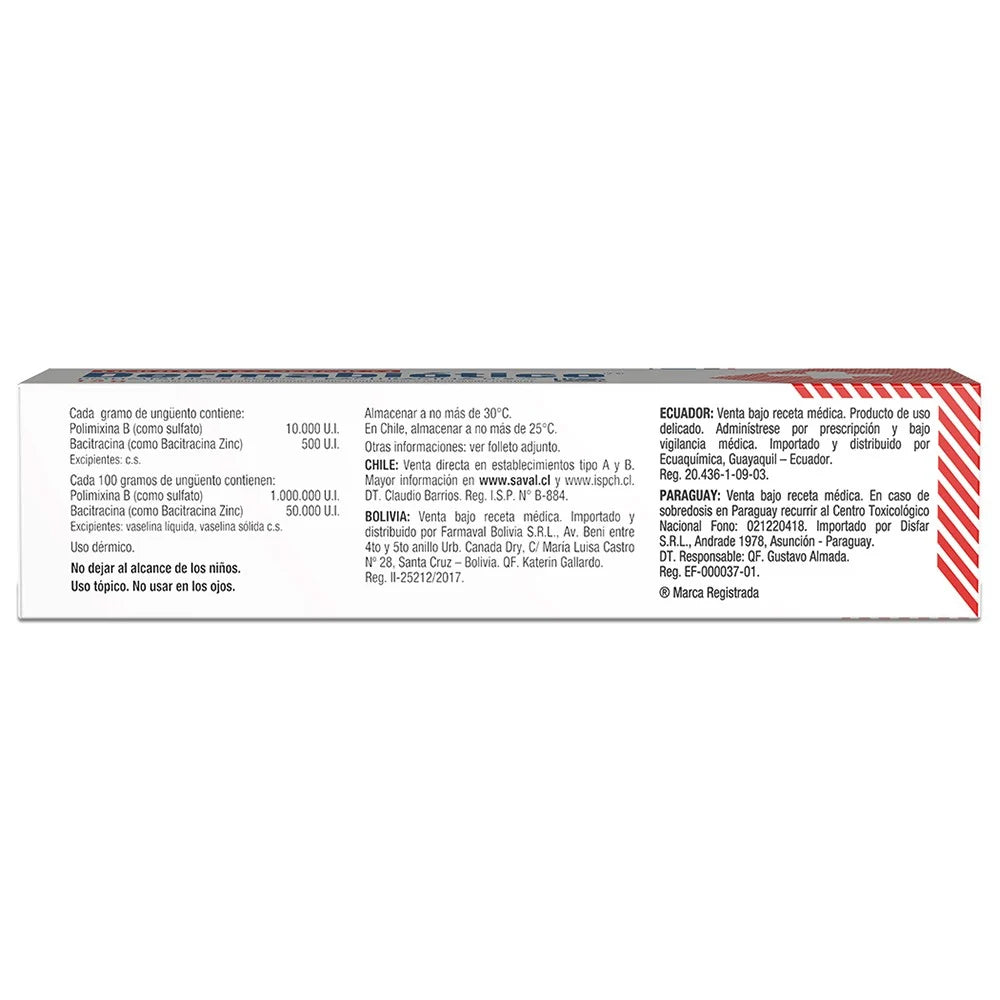 Dermabiotico Polimixina B 0.2% / Bacitracina 0.8% 15 G