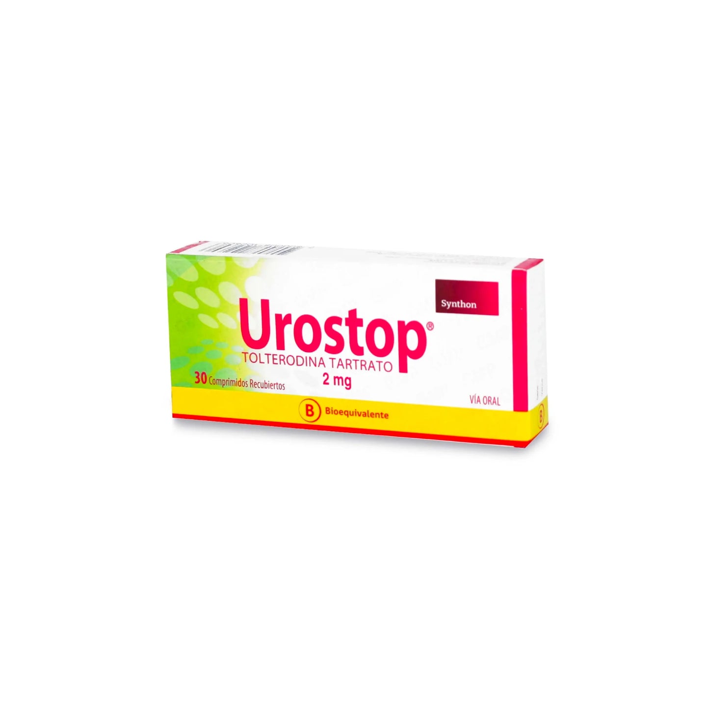 Urostop Tolterodina Tartrato 2 MG x 30 Comprimidos