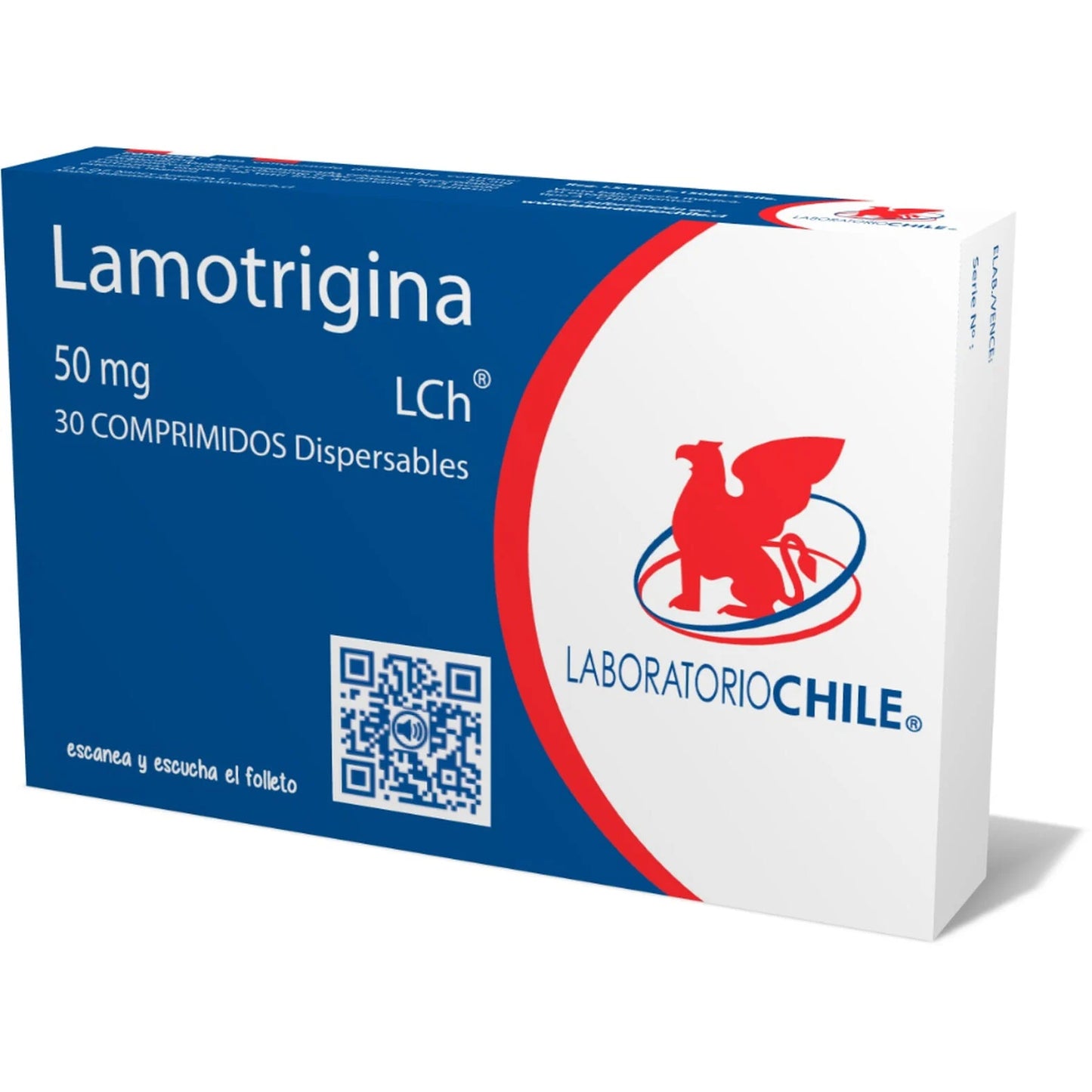 Lamotrigina 50 MG x 30 Comprimidos Laboratorio Chile