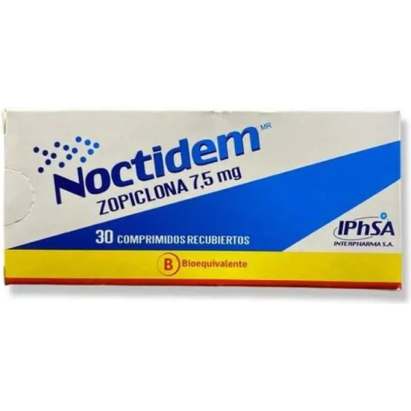 Noctidem Zopiclona 7.5 MG x 30 Comprimidos