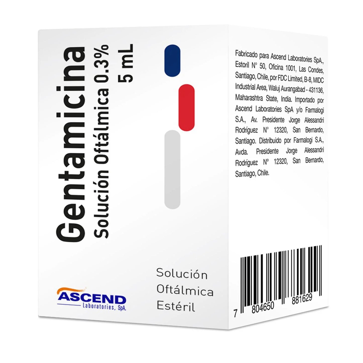 Gentamicina Solución Oftálmica 0.3% 5 ML