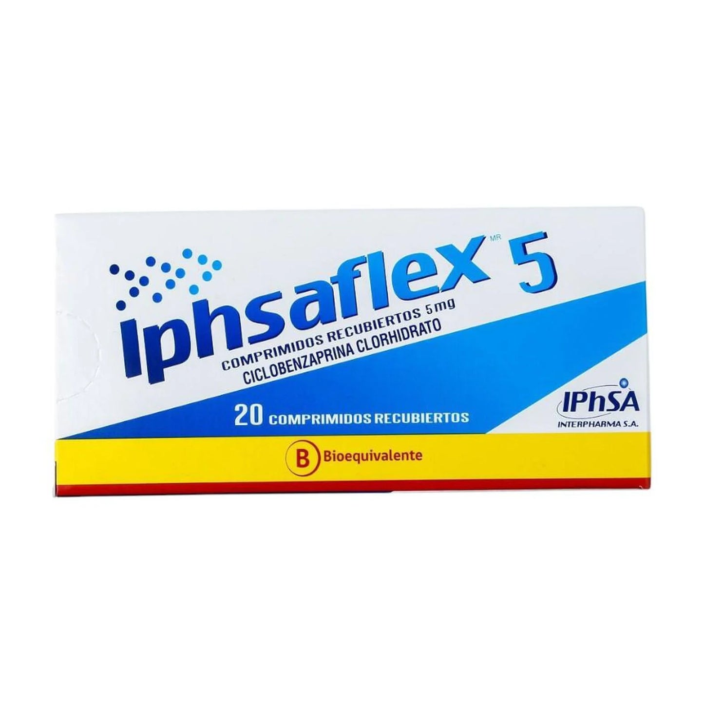Iphsaflex 5 Ciclobenzaprina 5 MG x 20 Comprimidos Iphsa