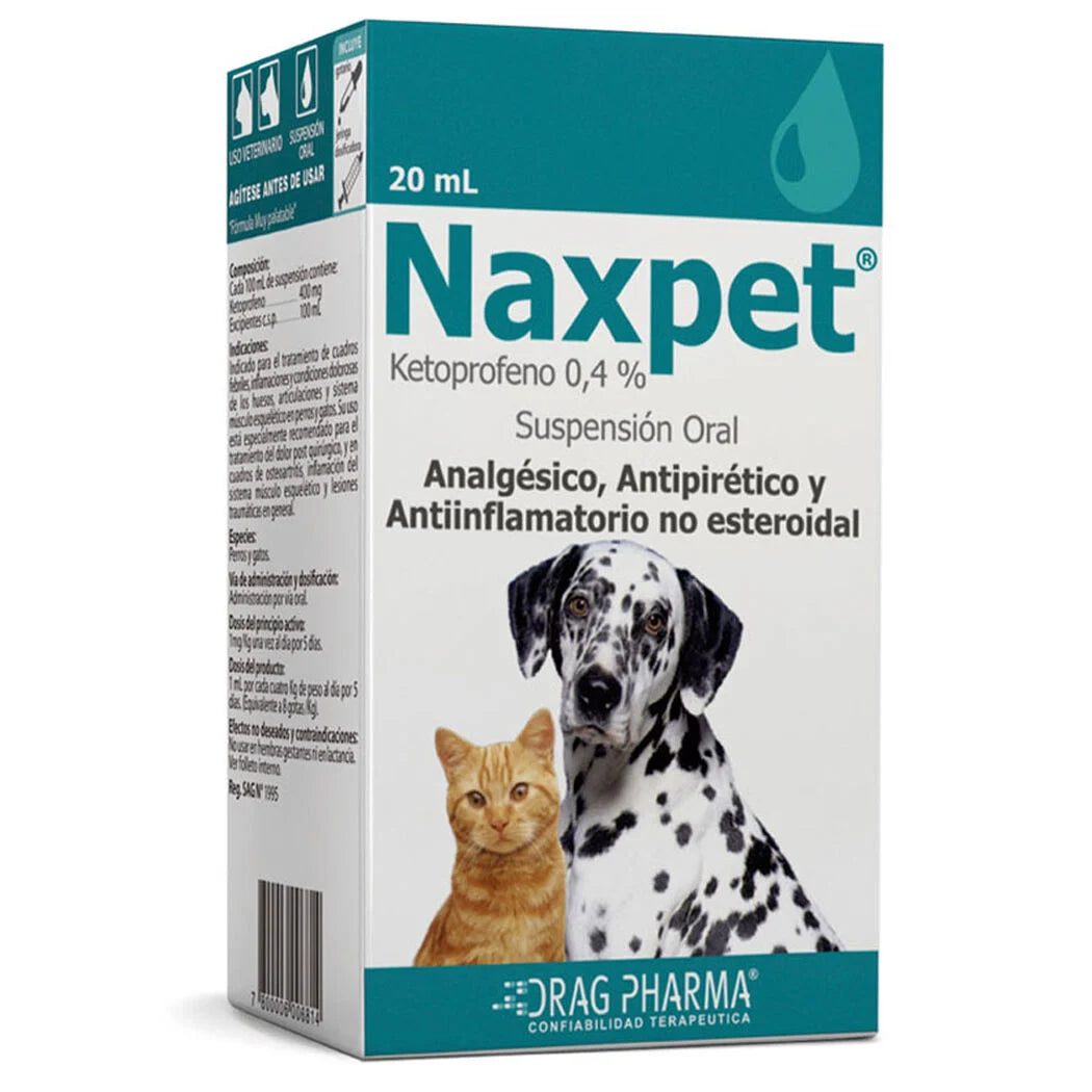 Naxpet antiinflamatorio perros y gatos - Drag Pharma