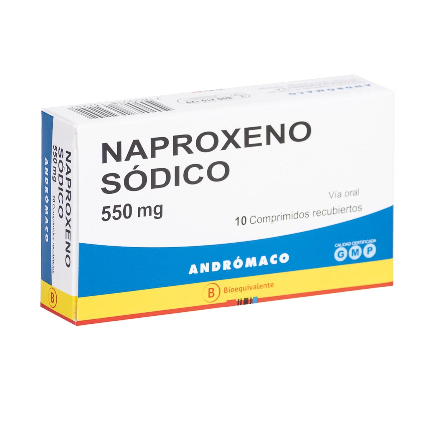Naproxeno Sódico 550 MG x 10 Comprimidos Andrómaco
