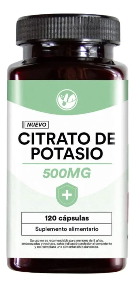 Citrato de Potasio 500 MG x 120 Cápsulas NF