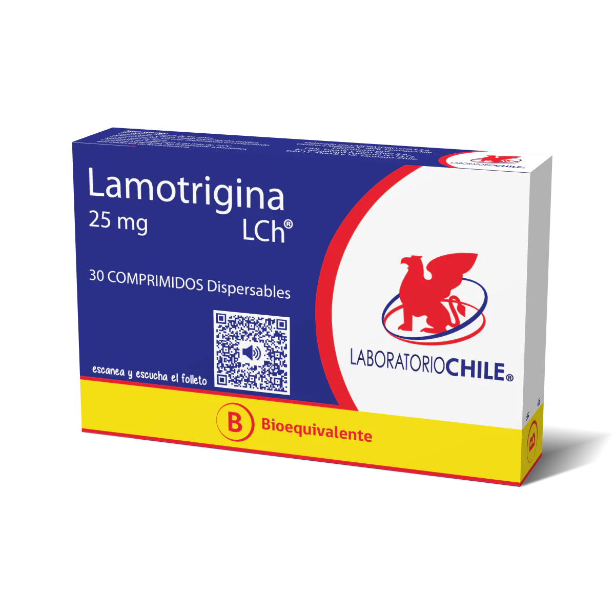 Lamotrigina 25 MG x 30 Comprimidos Laboratorio de Chile