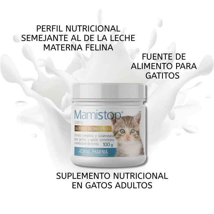 Mamistop gatos 100 grs leche