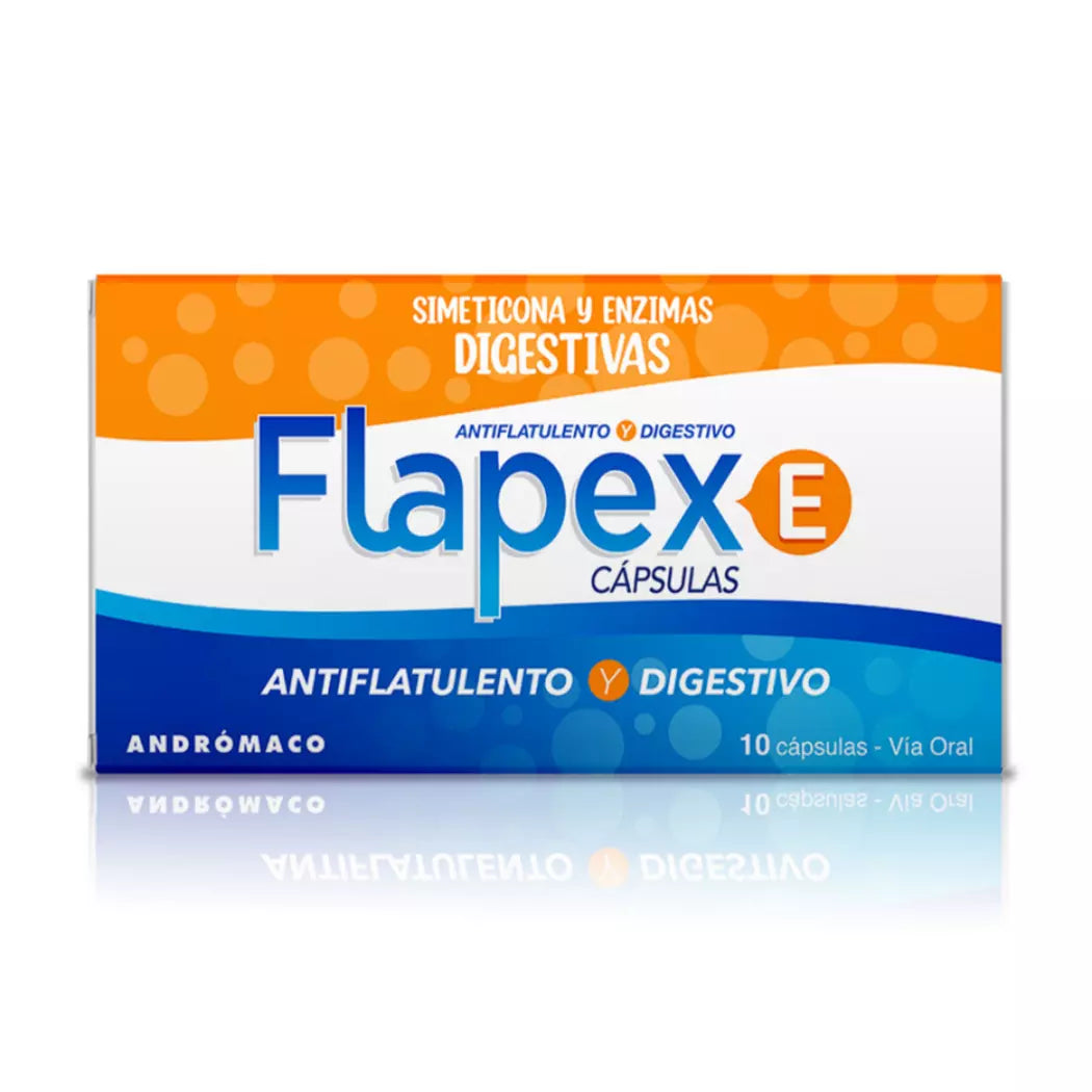 Flapex E Simeticona 100 MG x 10 Cápsulas