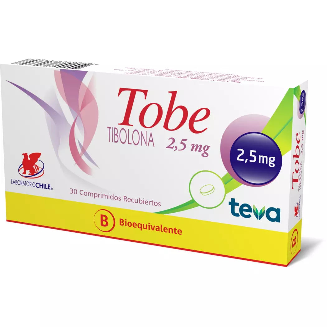 Tobe Tibolona 2.5 MG x 30 Comprimidos